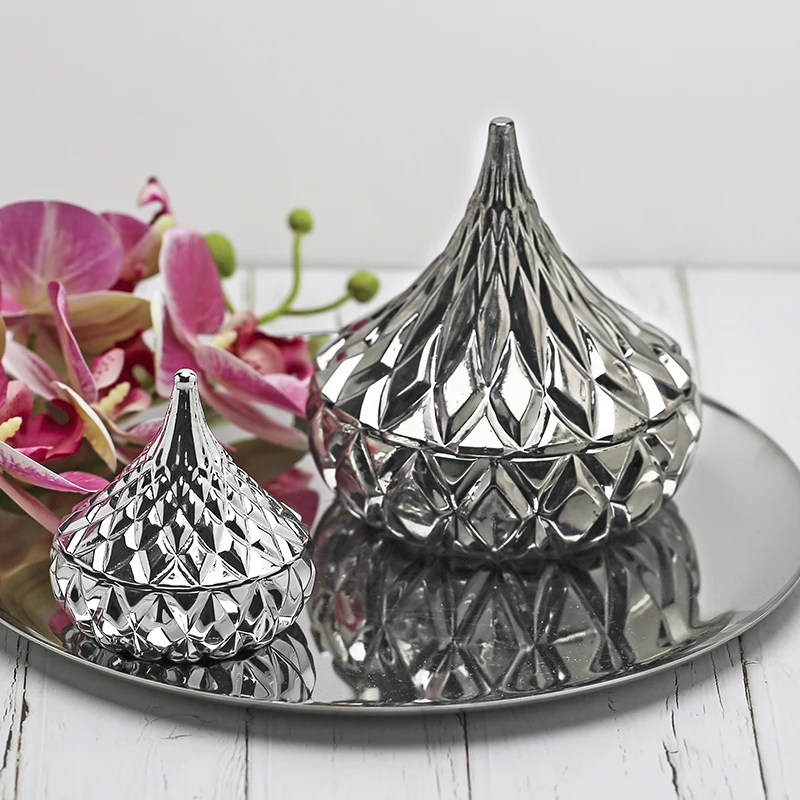 Glass Jars for Black unique candle making with lids