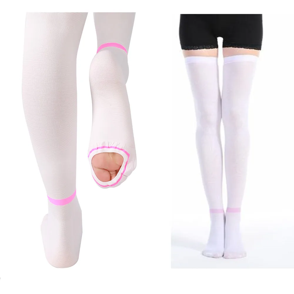 Knitted DVT Medical anti embolism Socks Thigh High Anti Embolism Compression Stockings Antithrombotic socks