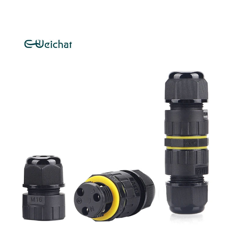 E-Weichat Manufacturers 2 Pin Low Voltage Outdoor Practical LED Electrical Wire Waterpoof Cable Connector