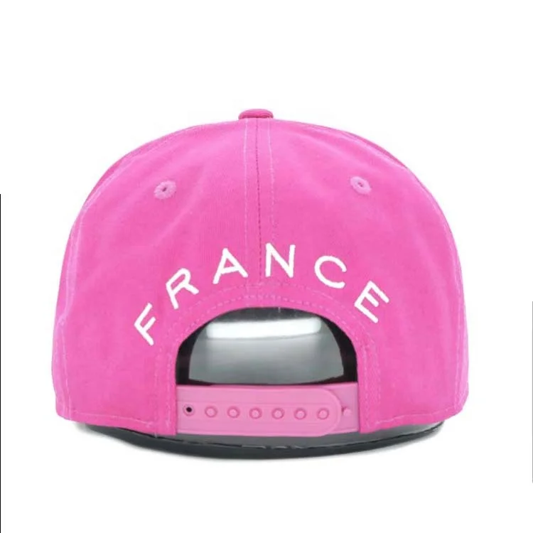 Cap Basketball Vintage Women Hip Hop Caps Wholesale Flat Brim Pink Custom Woven Patch Logo 7 Panel Snapback Hat Trucker Cap