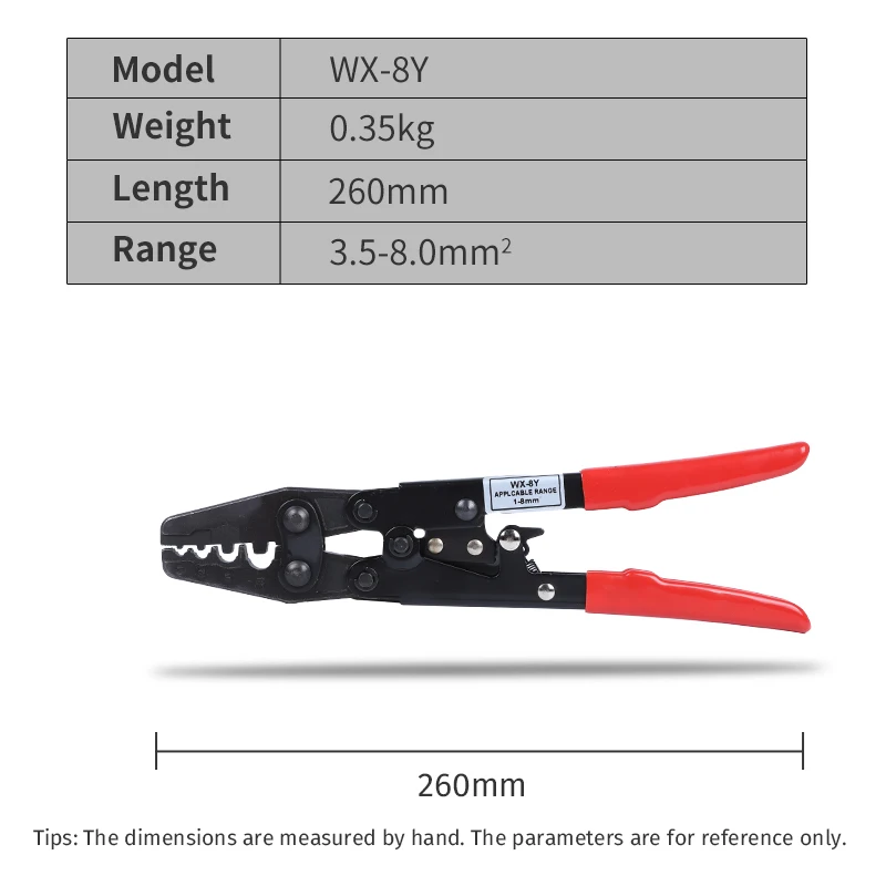 High Quality WX-8Y/13 crimping pliers terminals crimping tools Pliers Stripping Pliers ratchet terminal crimping tools