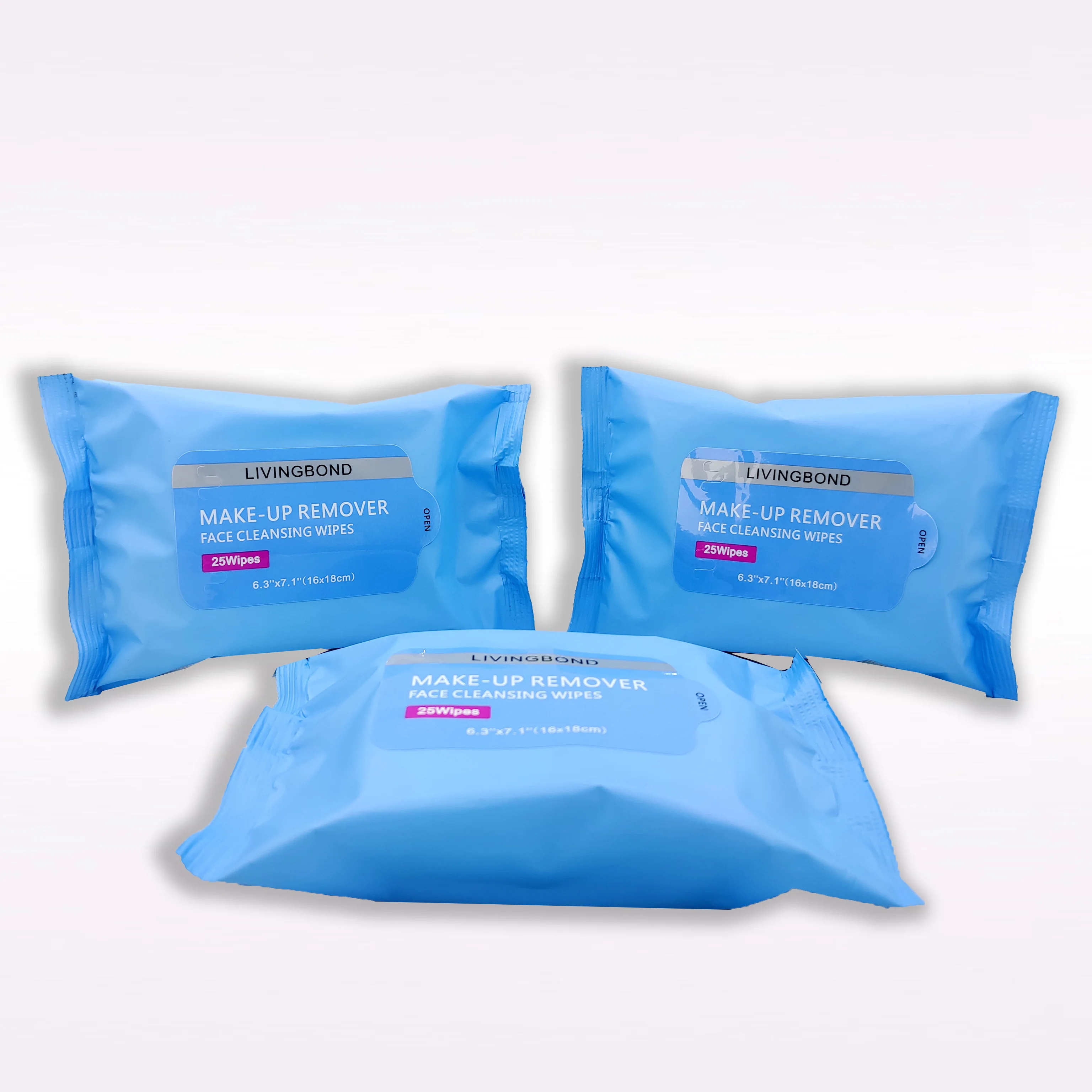 25Pcs/pack Cosmetic Makeup Wipes Cleansing Face Feminine Wet  Wipes Make Up Wipes In Stock