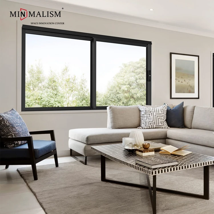Aluminum Frame Glass Windows With Cheap Price Latest Simple Design Aluminum Sliding House Window