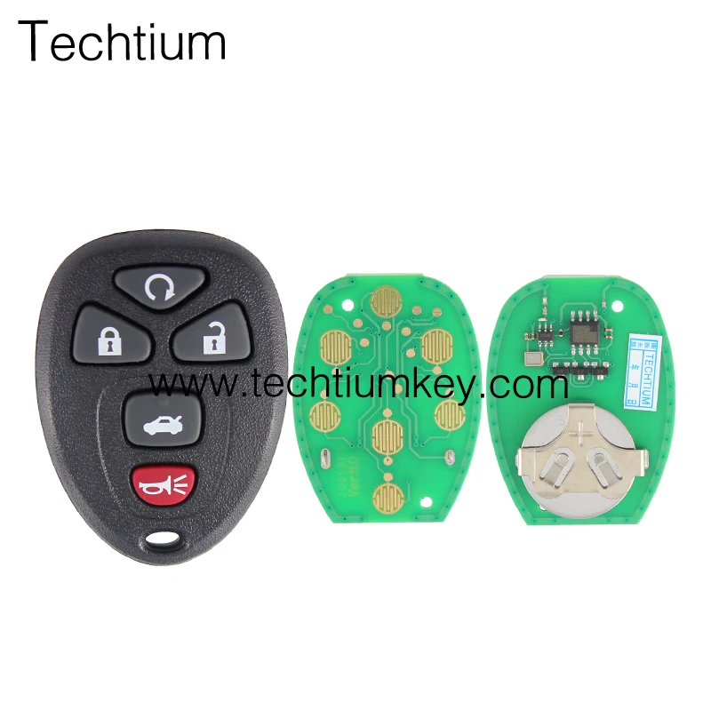 5 pulsanti 315MHz chiave per auto telecomando per Chevrolet Suburban Tahoe GMC Yukon per Cadillac MYT3X6898B OUC60270