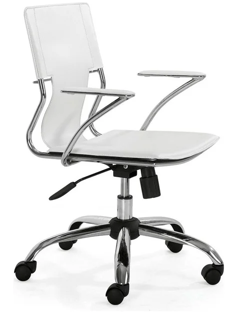 Low back metal swivel specific use office bank hall staff chair