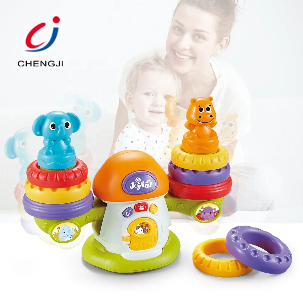 Juguetes light up baby educational toys play game musical baby balance stacking toys