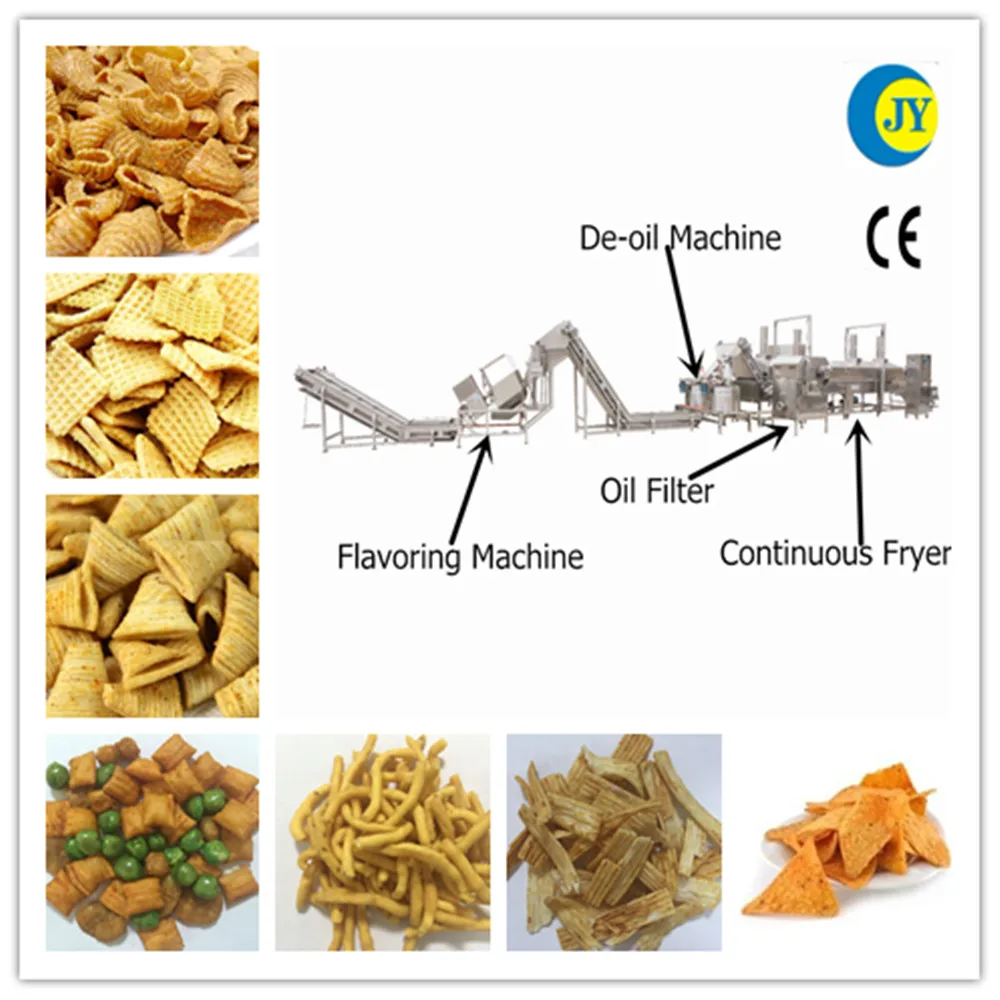 Doritos Continuous Frying Machine For Fried extruded Snacks