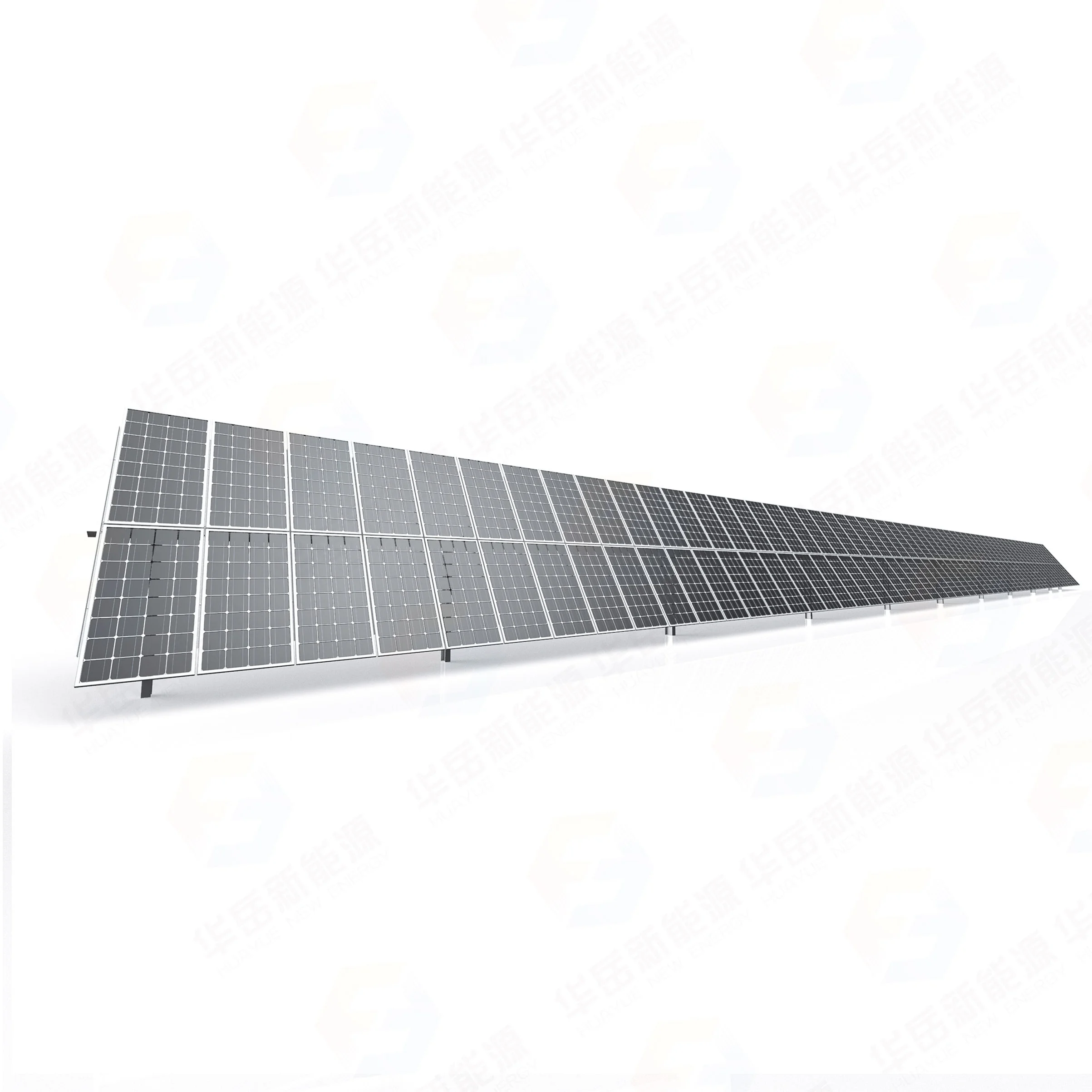 53kw HYP-2-120PV-78-IR-M-3SD GPS Solar Tracking Renewable Energy Saving Solar Tracking Bracket Single Axis Sun Tracker