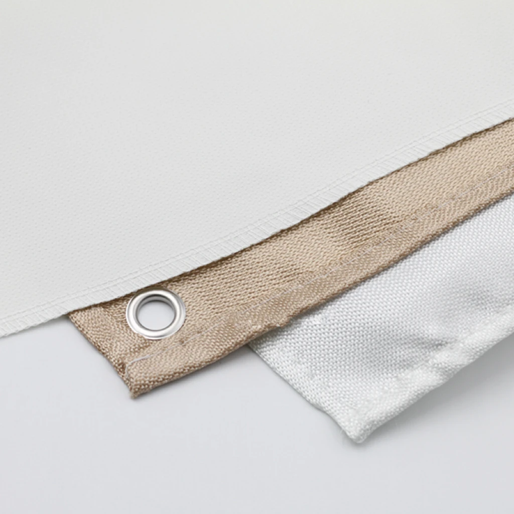 Reflective Light Silicone Coated Fire Retardant 1*1 Glassfiber Fabric Fire Resist Blankets Emergency Fire Blanket