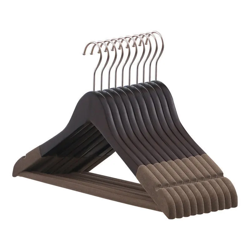 Custom Vintage Non Slip Wide Shoulder Wooden Coat Suit Clothes Hanger for Cloth