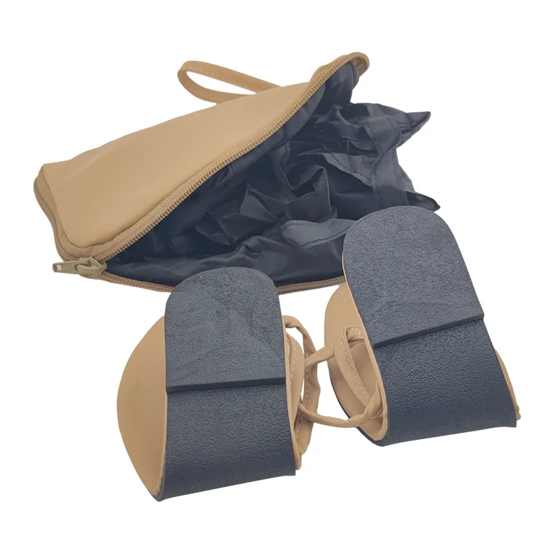 Дизайнерские женские уличные шлепанцы для осеннего сезона складные и стильные