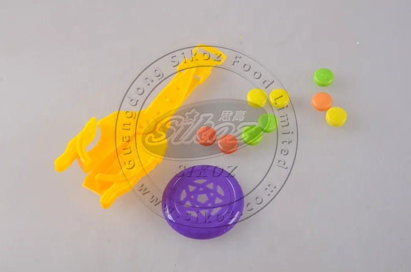 Plastic watch flying UFO  toy candy