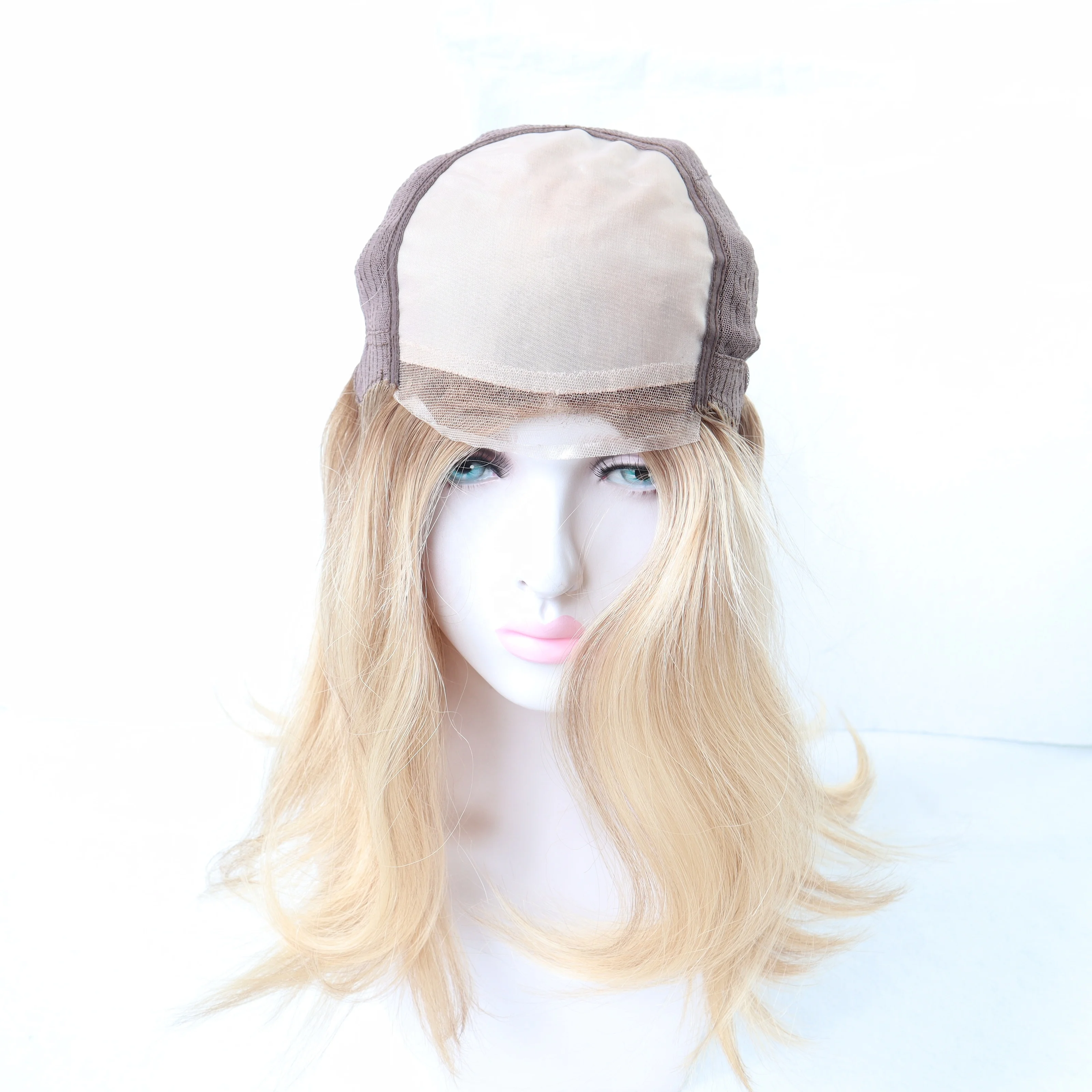 Best quality European Virgin Cuticle remy human hair Jewish wig Women Hand Tied mono top Wig with french lace front