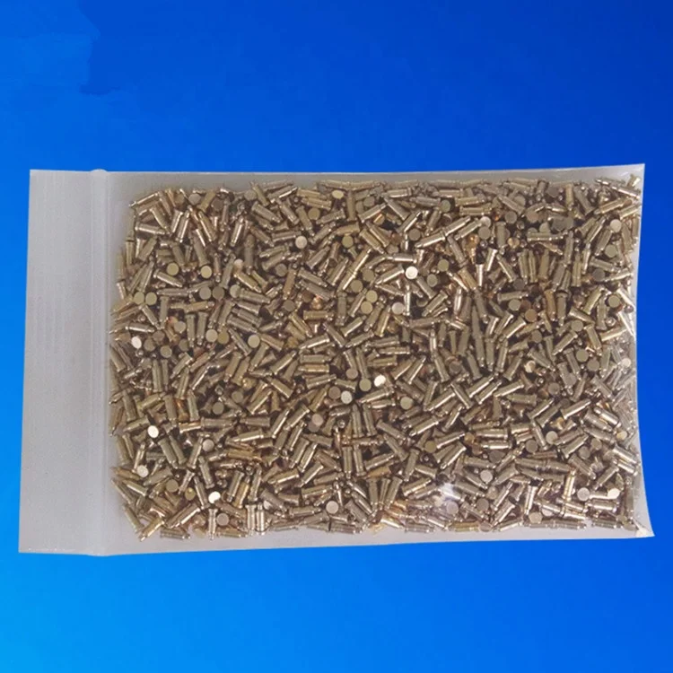 
Small Elastic Pogopin Spring Pin Thimble Total Height 5.0MM Diameter 2.0MM Brass Gold-plated Pogo pin 