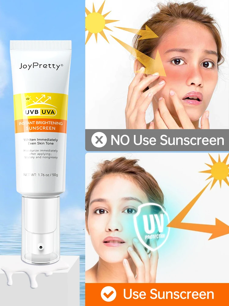 Wholesale Sunscreen Spf 50 Organic Facial Uv Sunblock Moisturizing Instant  Whitening Sun Block Sunscreen