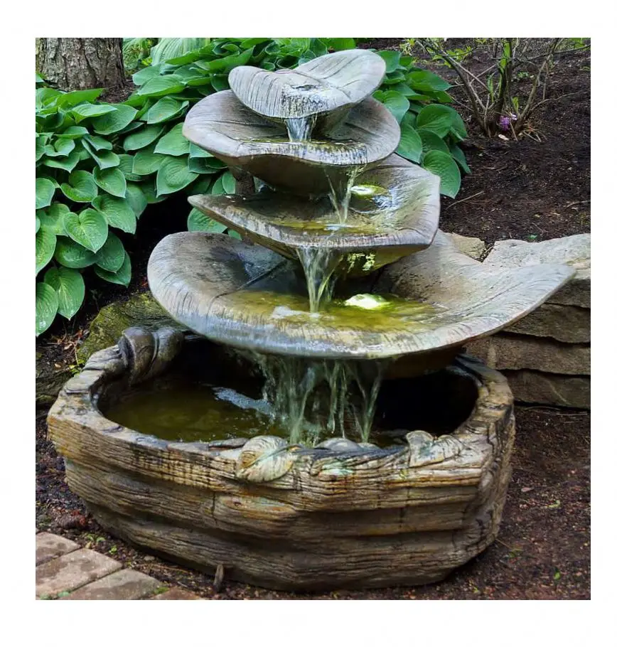 Building Materials Landscaping Indoor Fountain Garden Decoration Fonte Stone,Garden Fountains For Sale