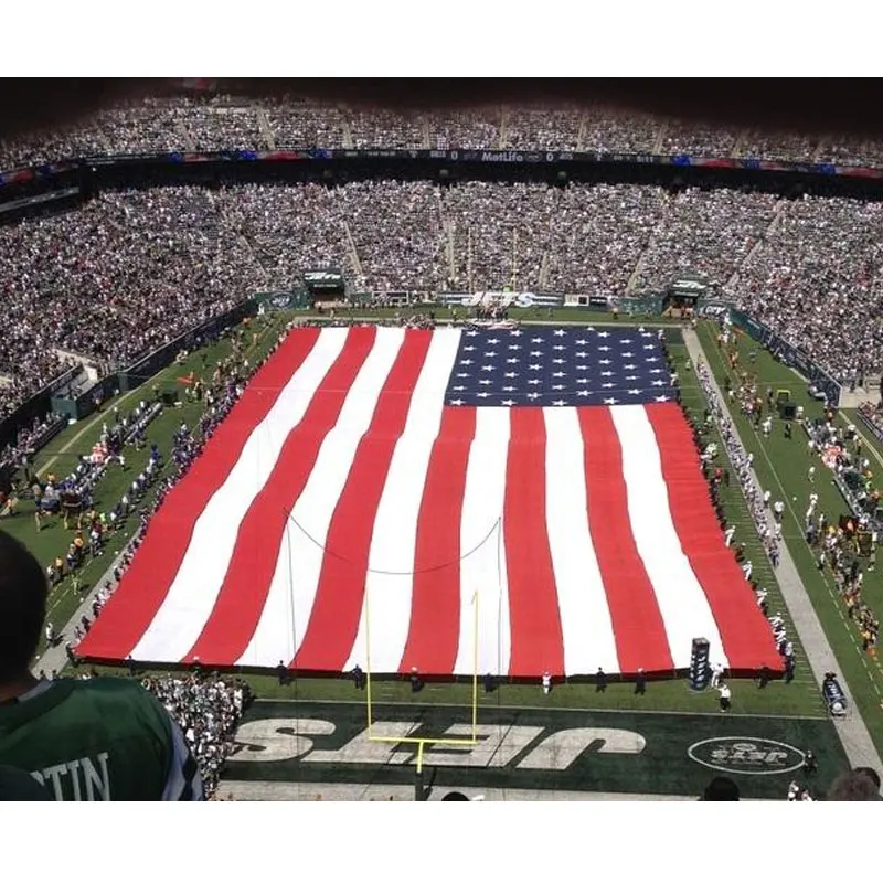 2024 Professional 100D Polyester Outdoor Large Size Digital Printed Custom Big Flags Stadium Sport Event Advertising Giant Flag