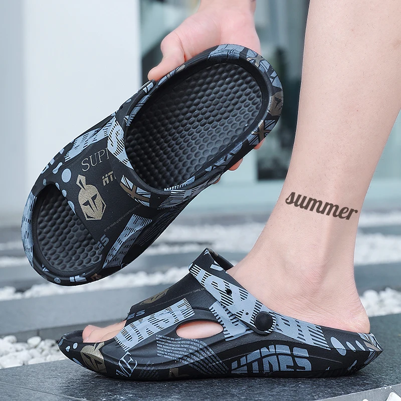 Unisex Summer Slippers Men Clogs Platform Women Beach Sandals Outdoor Casual Non-slip