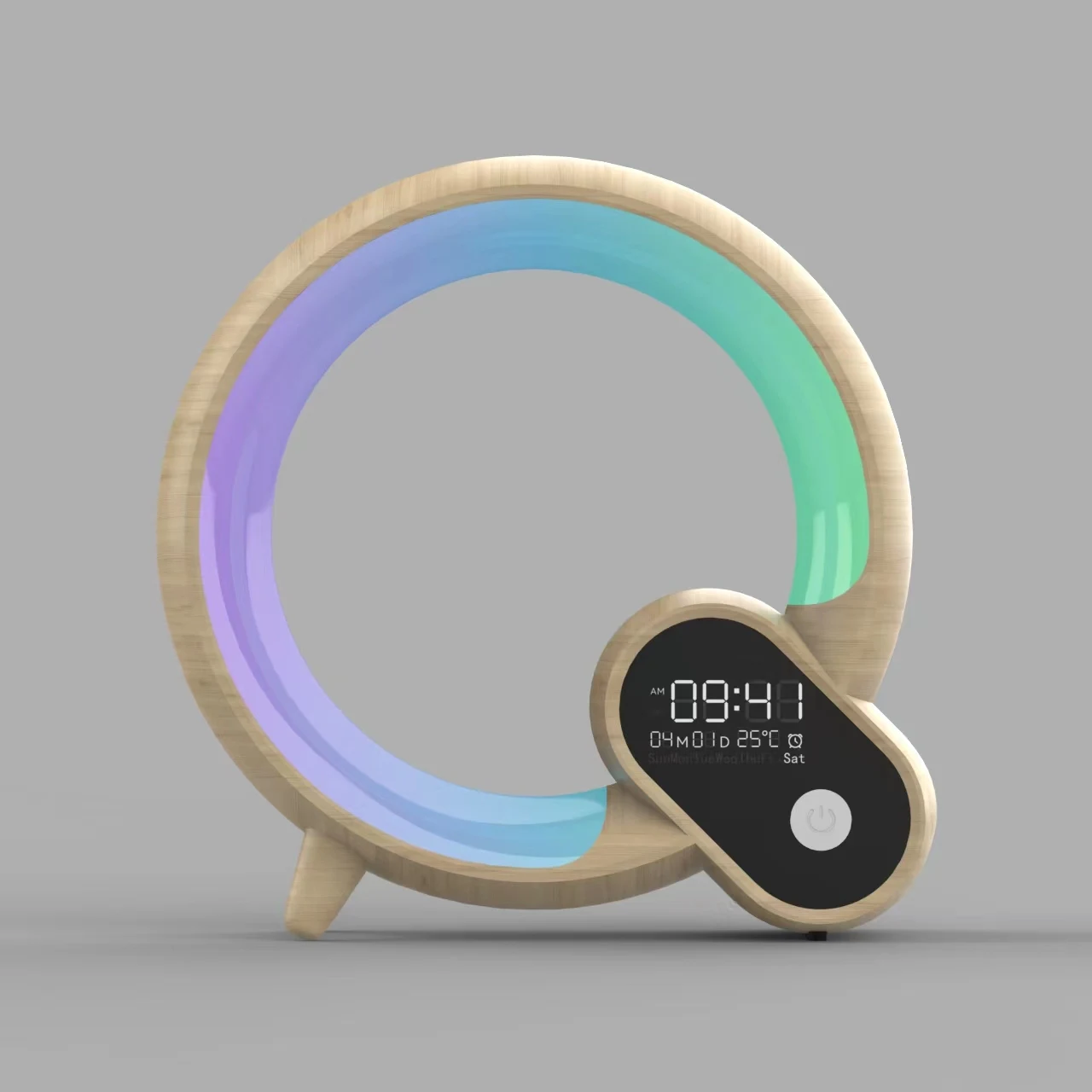 Fullwill White Noise Machine Alarm Clock and Nightlight with Natural Sound Alarm BT Spraker Night Lamp Digit Clock