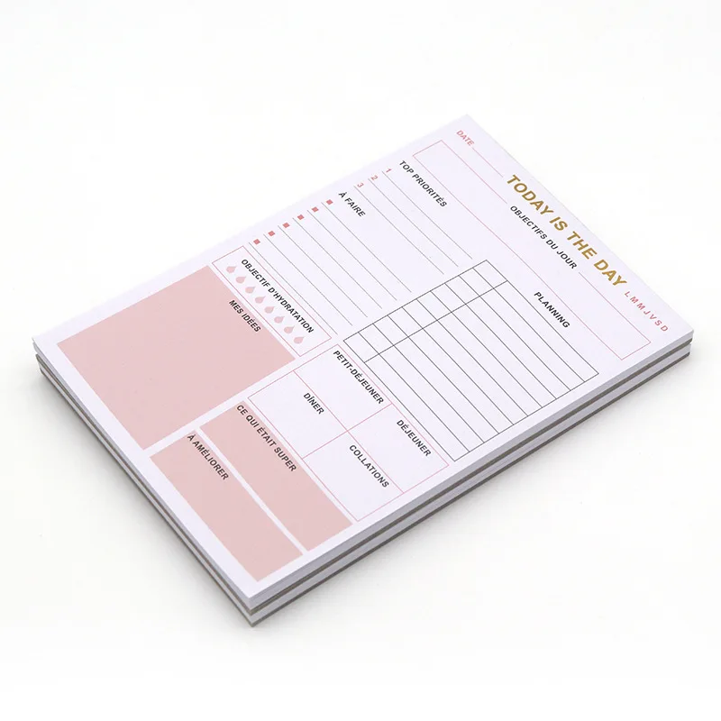 2023 Custom Printing a4 a5  a6 Magnetic Fridge Paper Notepads post note Memo Pad for to-Do List Memos