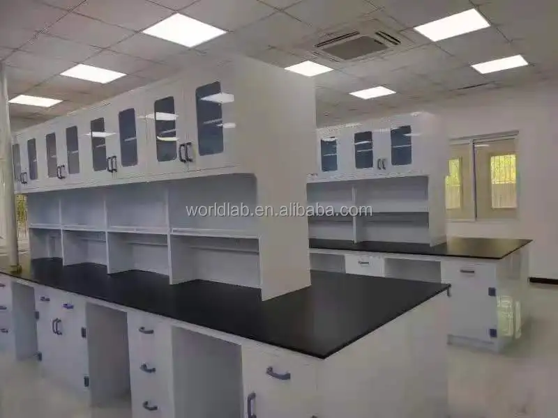 Strong acid and alkali resistant laboratory furniture cabinets PP material experimental table