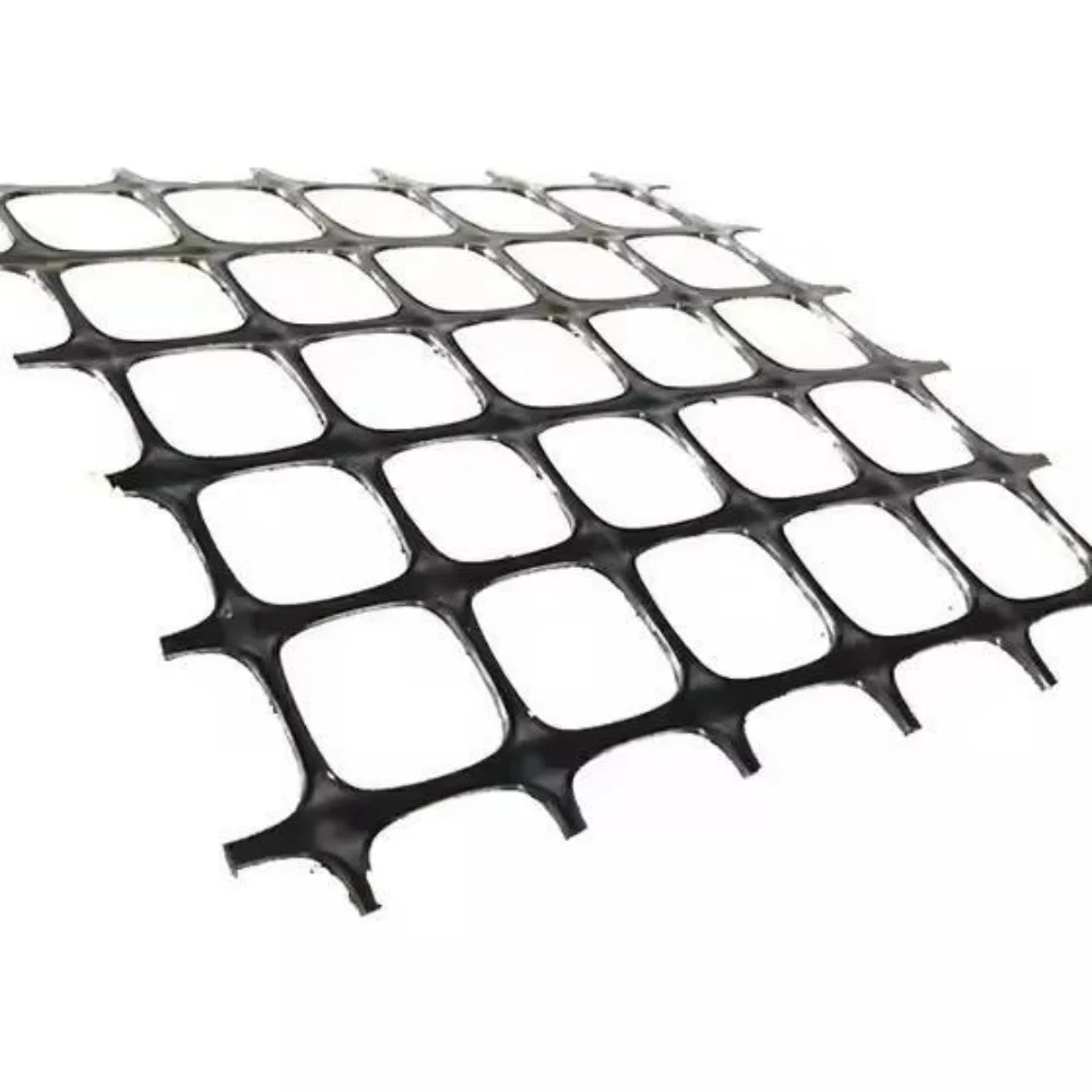Factory Supply High Strength PP Biaxial Geogrid 20KN 30KN 40KN Plastic Building Mesh For Road Reinforcement
