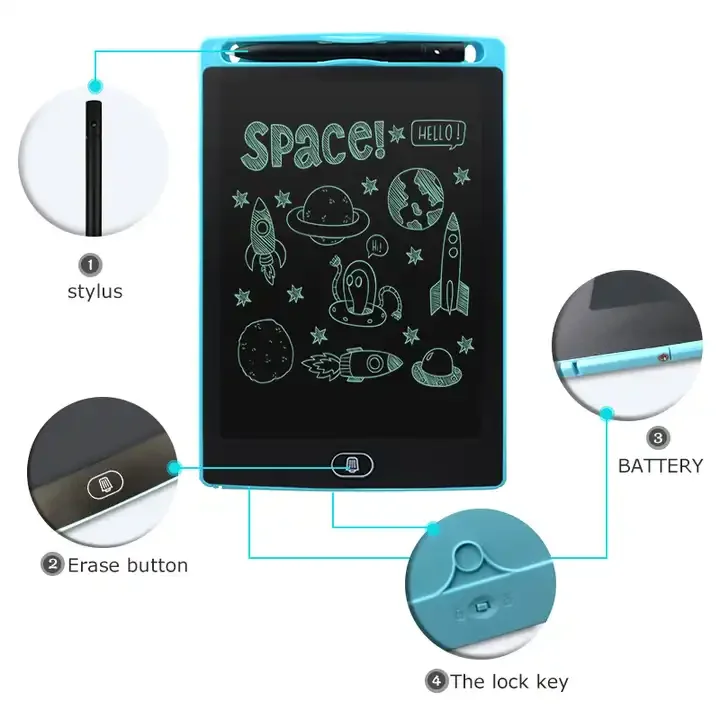 Hot Sale 4.5 8.5 12 Inch Digital Kids Drawing Handwriting Pads Portable School Electronic Ultra-thin Board E Lcd Writing Tables