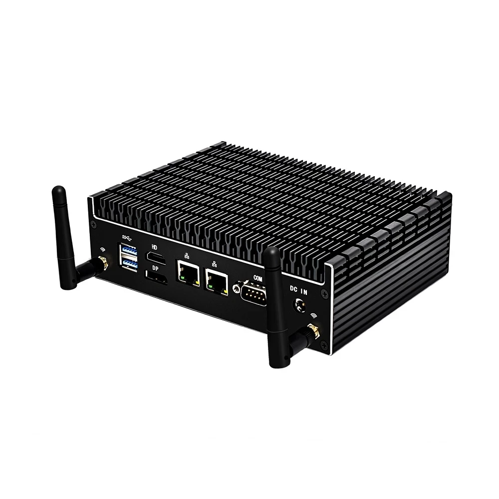 Topton New Fanless Mini pc Inte-l 4 Cores 8 Threads i7 10510U Processor(up to 4.9Ghz) Portable Compact Computer Win10 Pro