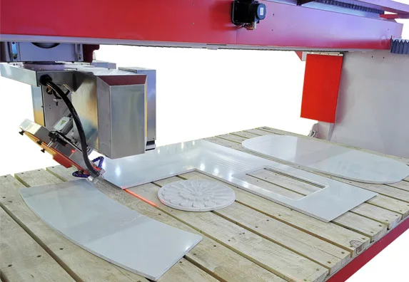 Hualong 5 Axis Automatic Stone Cutting Machine/cnc Granite Cutting Machinery Bridge Saw for Granite/stone/marble/quartz