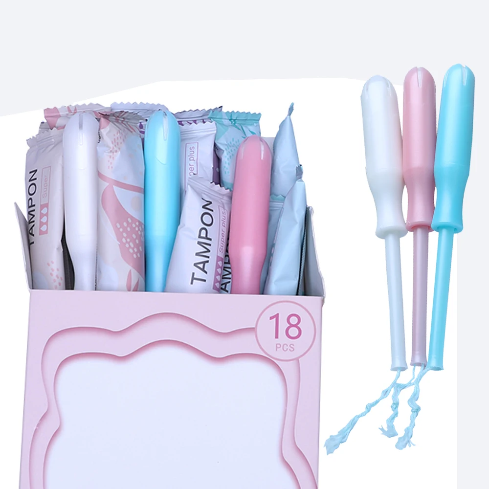 Private Label Organic Disposable Menstrual Tampons With Applicator