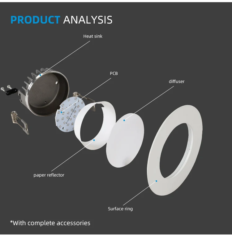 Allway Hot Sale Commercial Aluminum Ceiling Anti-Glare Recessed Down Lights Slim Frame Led Panel Light Housing