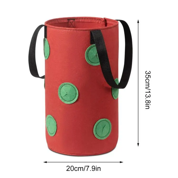 
Strawberry Planter Bags For Growing Potatoes Outdoor Vertical Garden Hanging Open Vegetable Planting Grow Bag 