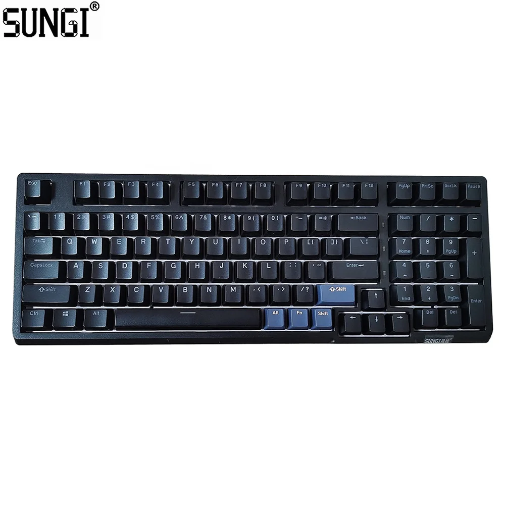 Mechanical Keyboard Wireless Compact PC Keyboard with Number Pad Red Switch Mechanical Gaming Keyboard 89 Keys for Computer