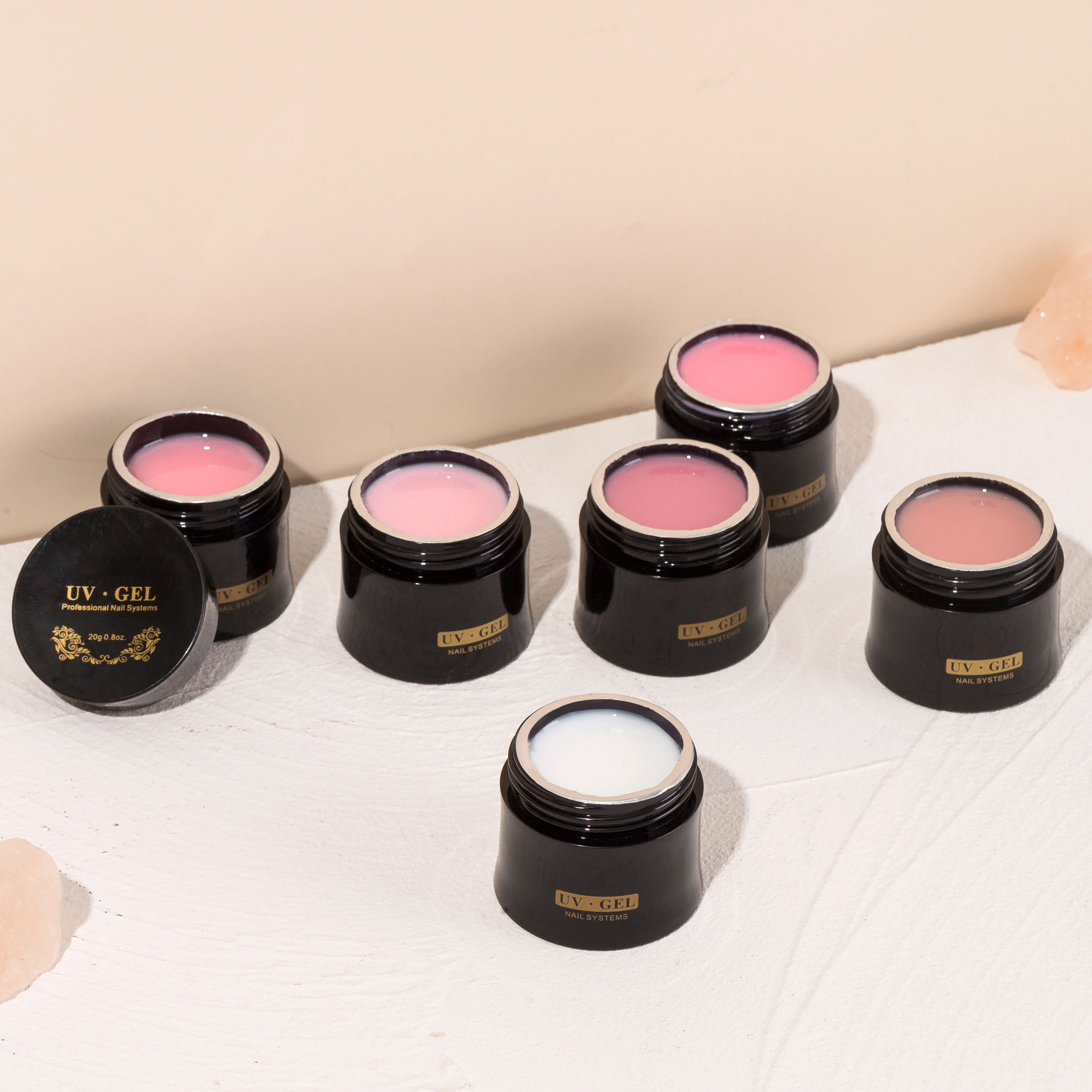 Caixuan Wholesale Nail Gel Polishes Creamy Build Gel Nail Art Gel