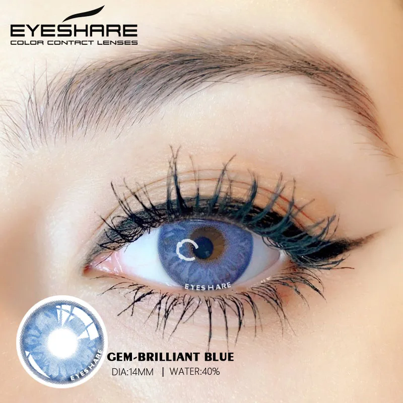 EYESHARE eye Contact Lens Care Products Natural Crystal Color Cosmetic Contact Lenses Eye Colored Lenses
