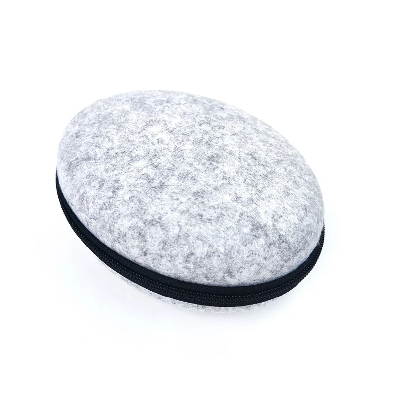 Eco-friendly Outdoor Protective Carrying Bag Felt Material Case for Headphone