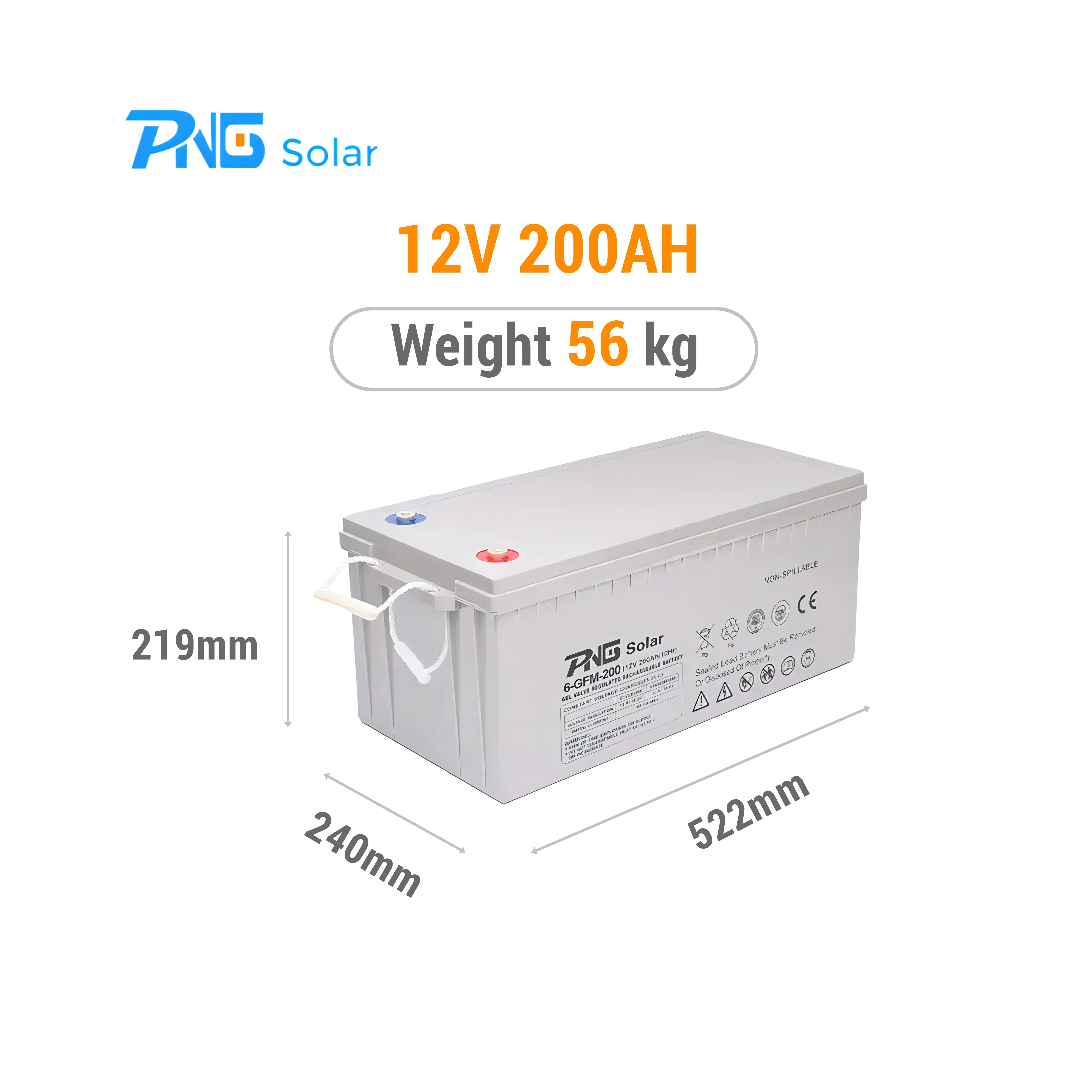 OEM Deep Cycle  life home 12v 150ah 200ah agm solar power storage battery