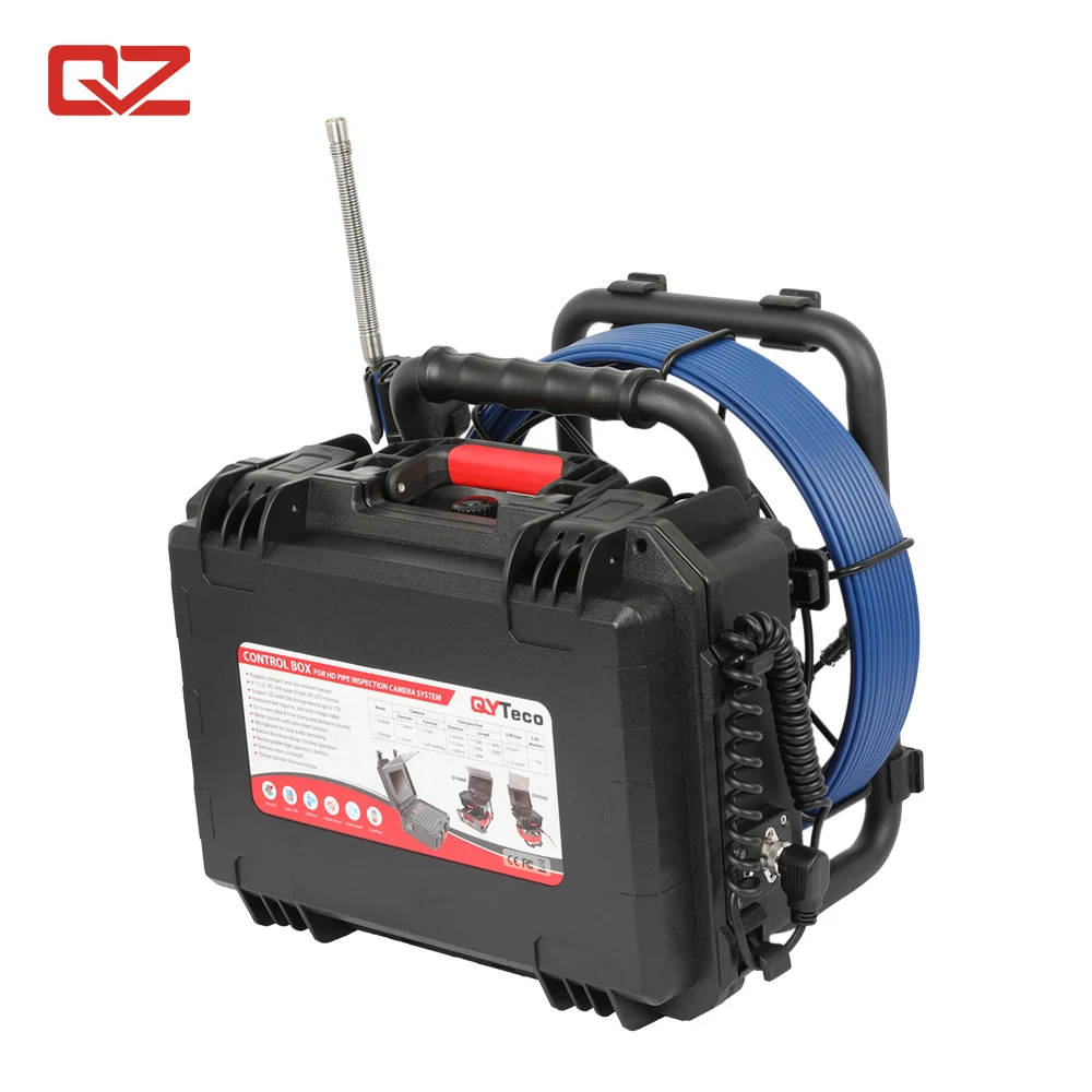 12.8mm Camera Head 20m Push Rod Cable Sewer Pipe Inspection Camera System