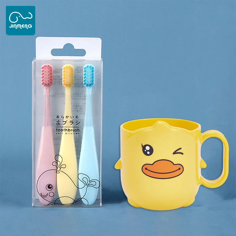 
The best-selling new design children travel soft toothbrush pack 3 