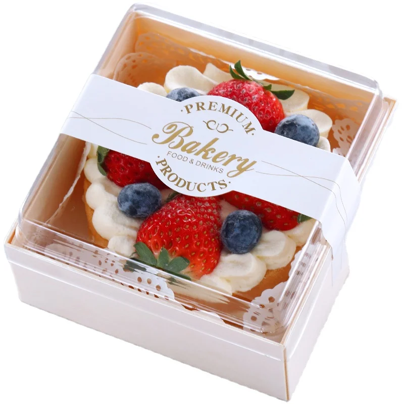 Biodegradable Bread Pastry Take Away Food Packaging Lunch Box Delivery Wooden Sushi Packaging Box