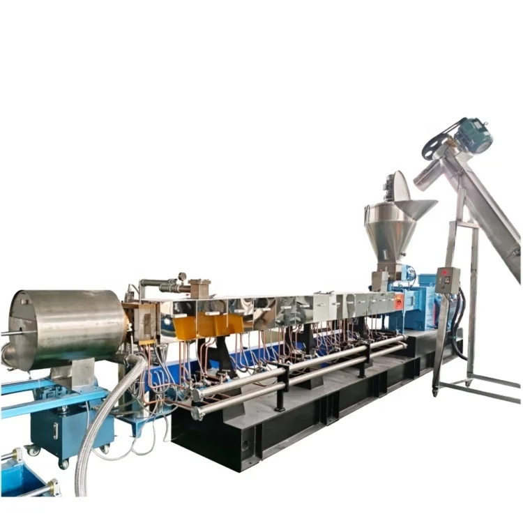 CaCO3 Calcium Carbonate Filler Masterbatch Pelletizing Line with Air Cooling System