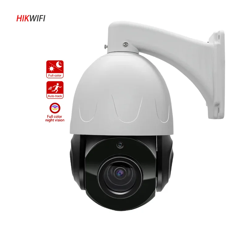 8MP High Speed Waterproof Metal Case IP Network Camera IR 360 Degree Tracking Security Camera