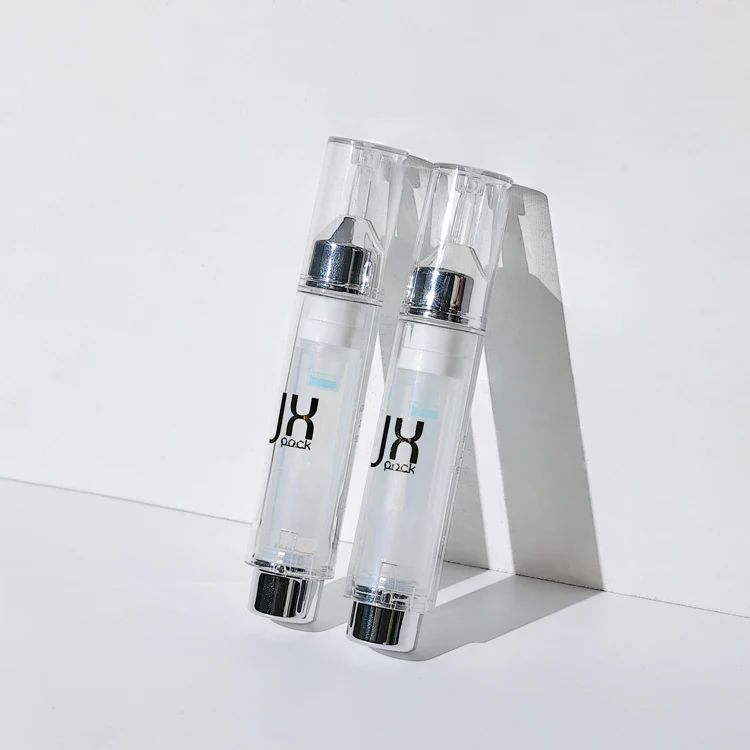 custom Skin care serum airless bottle 5ml 10ml 15ml 20ml hyaluronic prefilled cosmetic syringes plastic syringe bottle