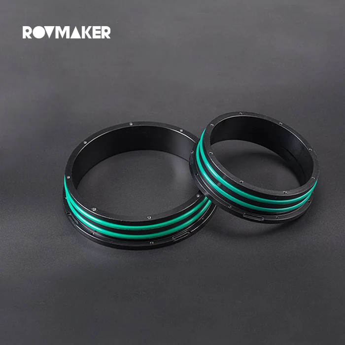 Rovmaker Acrylic Tube Watertight Flange For ROV Under Water Robot Aluminum Alloy Sealed Cabin Flange