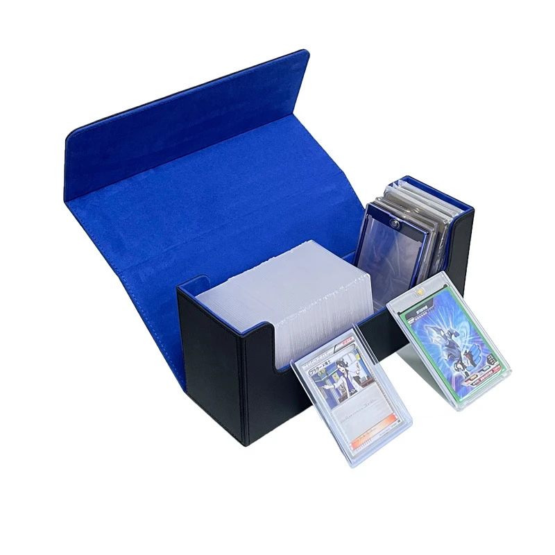 100+ PU Leather Tcg With Top Loading Custom Game Card Deck Box For Yugioh MTG Cards
