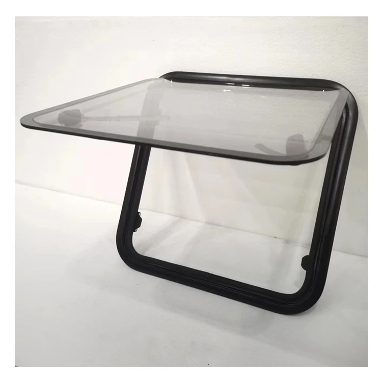 Hot sale rv double acrylic window aluminum alloy outer frame caravan window and inner frame rv window