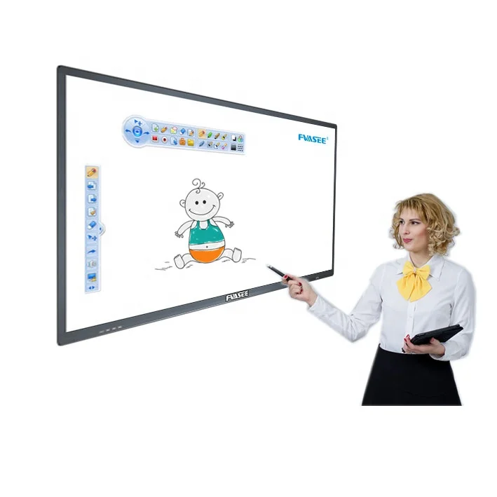 FVASEE 55 60 65 75 86 98 Inch School Classroom Smart Touch Screen Board Interactive Display Panel
