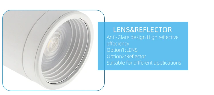 RONSE New Design Multiple LED Track Lights for Home C Track Lighting Adjustable Beam Angle Track Light Power Supply