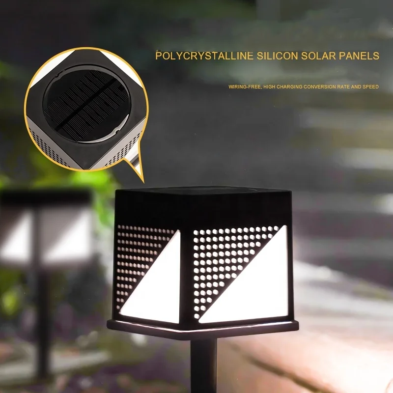 Garden Lights Outdoor IP65 Waterproof Landscape Decoration Led Pillar Light Solar Led Garden Lights