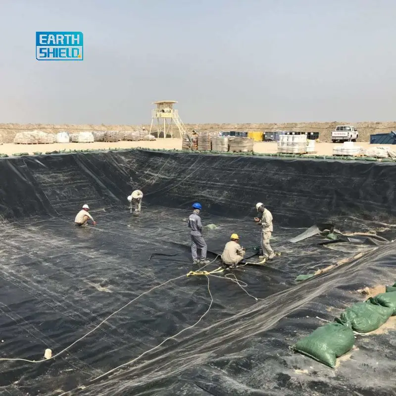 Factory ASTM GM13 Waterproof impermeable plastic sheet Black White Green Blue 0.75mm 1mm 2mm 3mm HDPE Geomembrane  Made in China
